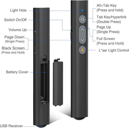 2 in 1 USB Type C Presentation Clicker - Image 7