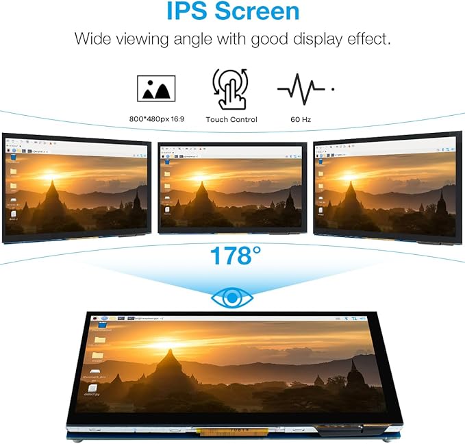 Hosyond 7 Inch Touchscreen IPS DSI Display Compatible - Image 4