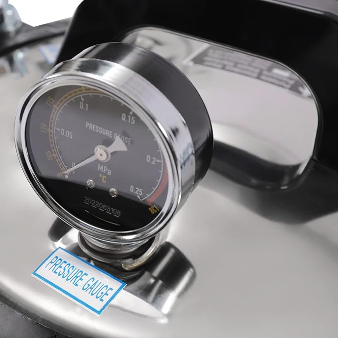 Portable Steam Autoclave Sterlzer, 8L/2.11Gal 1.2KW 110V 264.2℉ Stainless - Image 8