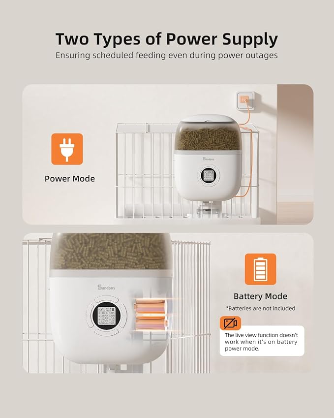 Hanging Rabbit Feeder, Programmable Automatic Pet Feeder - Image 6