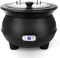 YUANHAO 8 Qt. Black Soup Kettle Warmer - 120V by Unknown