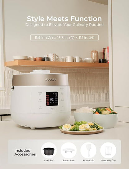 CUCKOO Twin Pressure Rice Cooker 10-Cup Uncooked / 20-Cup Cooked - Image 8