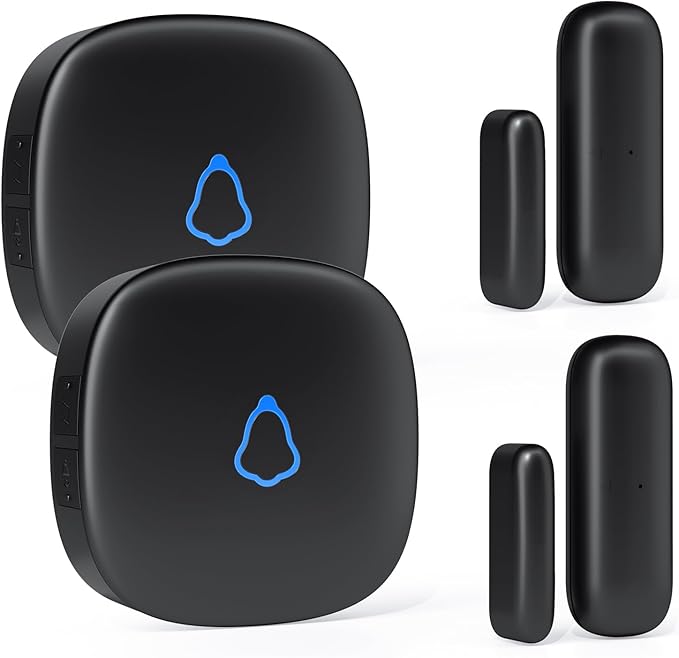 METAK Wireless Door Chime, Door Open Contact Sensor Alarm by METAK