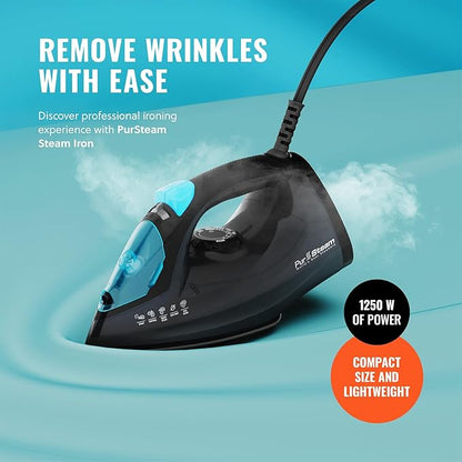 PurSteam Professional 1250W Steam Iron | Powerful Steamer - Image 2