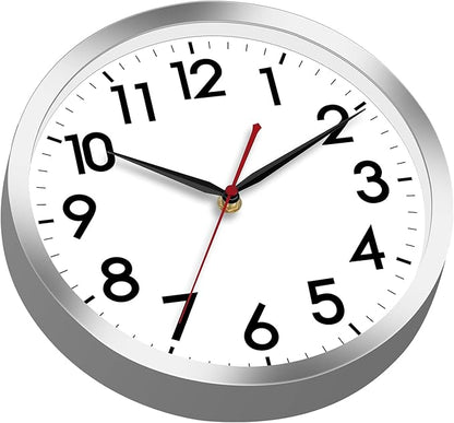 AKCISOT Wall Clock 10 Inch Silent Wall Clocks Battery Operated Non Ticking - Image 3