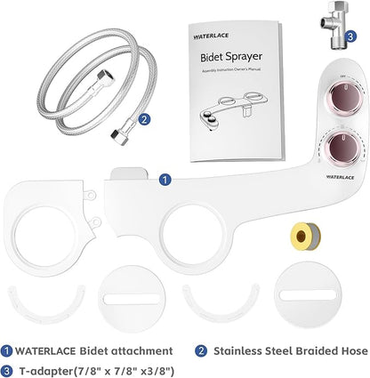 Bidet Attachment for Toilet, Self-Cleaning Dual Retractable Nozzles Bidet - Image 7