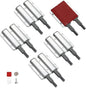 Double Push to Open Door Latch, 5 Pack Magnetic Push Latches, Adhesive Heavy by Redunest