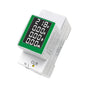 AC 50-300V 100A Multi Function Voltage Amperage Power Meter, Din Rail LCD by MORNINGGROUP