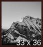 Frame It Easy 33 x 36 Merlot Wood Frame by FrameItEasy