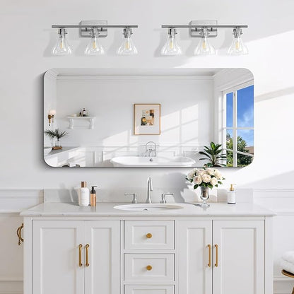 CILIBER Frameless Wall Mirror, HD Shatterproof Vanity Mirror - Image 4