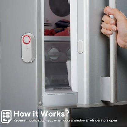 Freezer Door Alarm with Delay When Left Open, Door Chime Window Open Alarm - Image 2