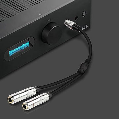 XMSJSIY 6.35mm TS Guitar Signal Audio Y Splitter Cable, 1/4" Male to Dual Mono - Image 5
