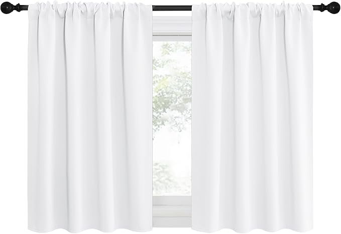 NICETOWN 2 Panels Blackout Curtains, Rod Pocket Thermal Insulated Drapes by NICETOWN