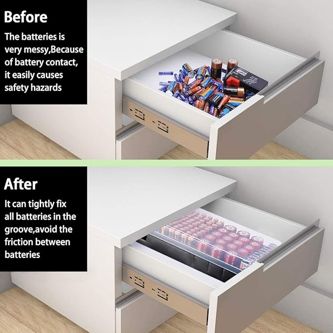 LUEXBOX Battery Organizer Storage Case Holder - Image 5