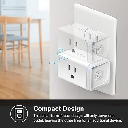 Kasa Smart Plug Mini 15A, Apple HomeKit Supported, Smart Outlet Works - Image 6