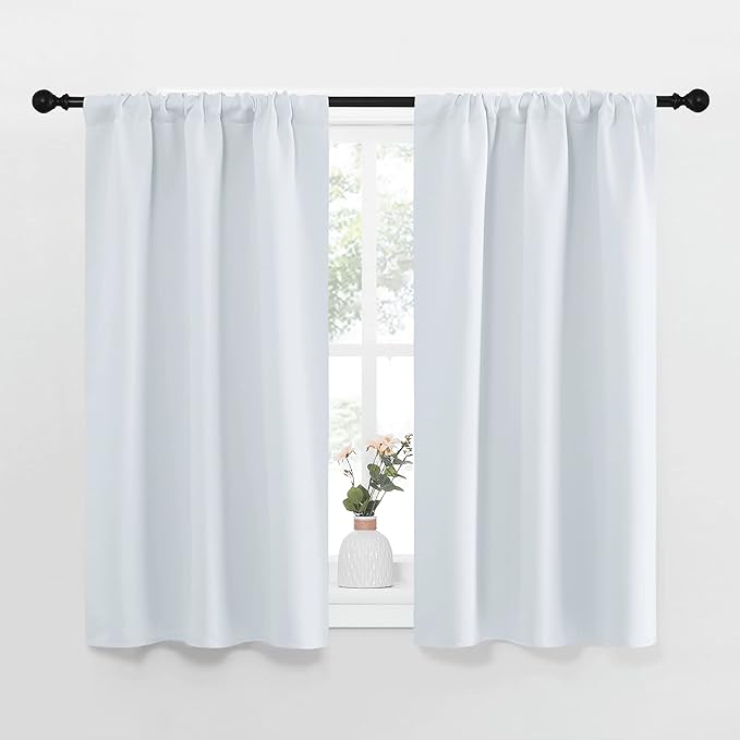 NICETOWN Greyish White Window Curtain Panels by NICETOWN