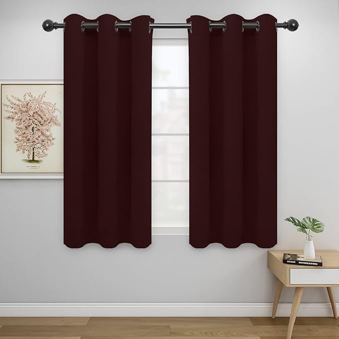 Easy-Going Blackout Curtains for Bedroom, Solid Thermal Insulated Grommet and by Easy-Going