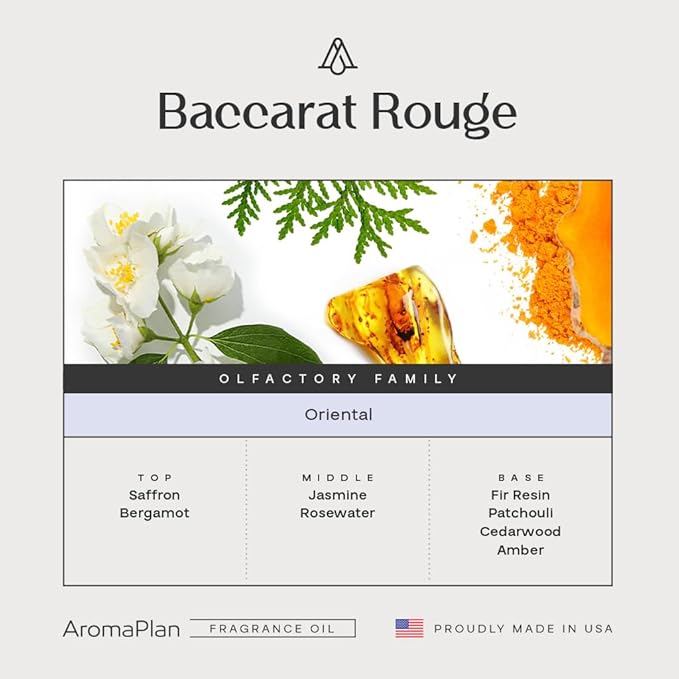 AromaPlan Hotel Scents Inspired by Baccarat Rouge 16 Fl Oz, Home Luxury Aroma & - Image 2