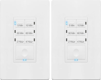 ENERLITES 4-Hour Countdown Timer Switch, 5-10-30-60 Min, 2-4 Hour, by Enerlites