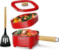 Audecook Hot Pot Electric 2L, Cermic Glaze Non-Stick Frying Pan 8 Inch by Audecook