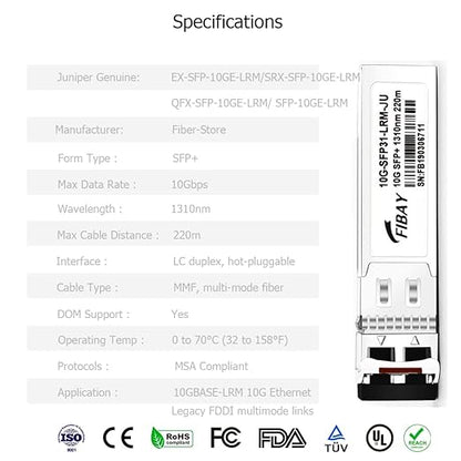 OPSTRAN 10GBASE-LRM SFP+ Optical Transceiver Module Compatible - Image 4