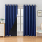 Anytime 100% Blackout Curtain 2 Panels Set, Thermal Insulated Window Drapes by Anytime