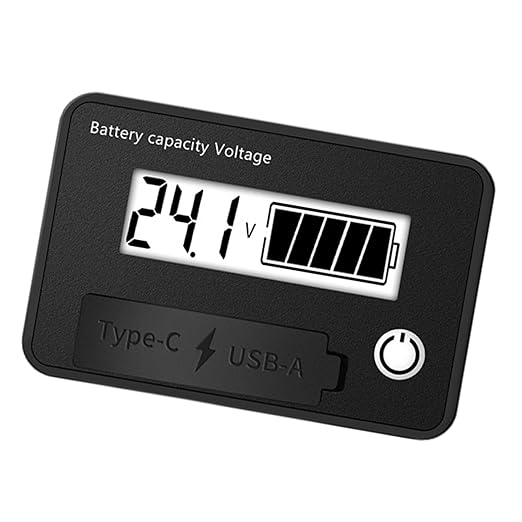 12V 24V Battery Capacity Indicators DC8-30V Leads Acid Lithium Voltages Tester - Image 3
