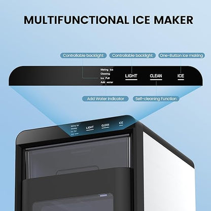 COWSAR Nugget Ice Makers Countertop, 44Lbs/24H Crushed Ice Maker & Pebble Ice - Image 5