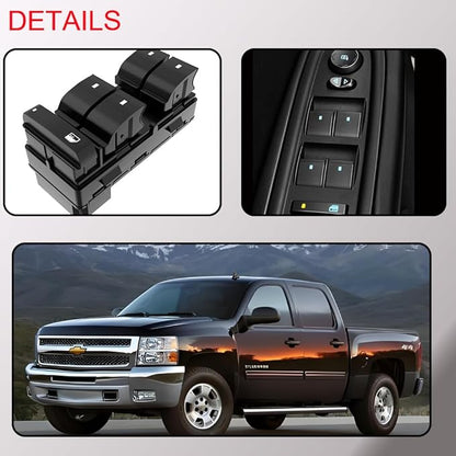 Power Window Master Control Switch Front Left Driver Side fit - Image 7