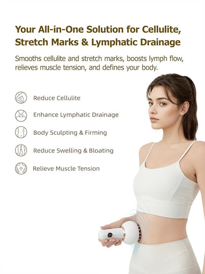 Lymphatic Drainage Massager & Anti Cellulite Massage Tool, Helps Reduce Stretch - Image 2