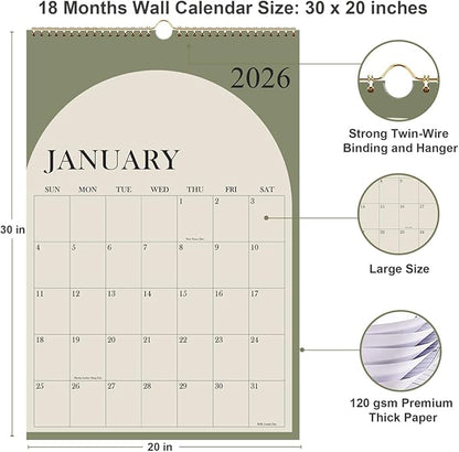 2026 Calendar - Large Calendar 2026-2027 from January 2026 - June 2027 - Image 3
