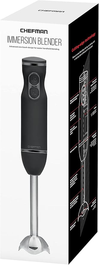 Chefman Immersion Stick Hand Blender Powerful Electric Ice Crushing 2-Speed - Image 8