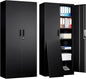 Metal Garage Storage Cabinets, 71” Tall Metal File Cabinet by TaskStorz