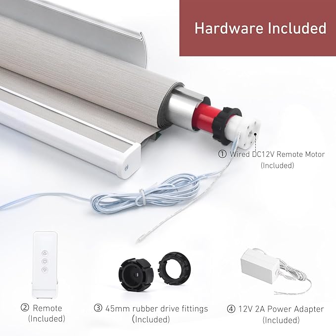 1.75inch Blind Motor – 12V Shade Tube Motor - Image 4
