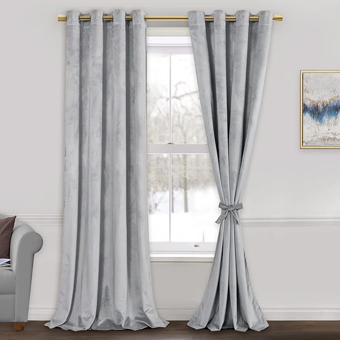 JIUZHEN Velvet Curtains for Living Room by JIUZHEN