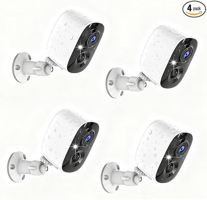 Wireless Security Cameras Outdoor/Indoor, 2K UHD WiFi Smart Security Camera by Tziarp