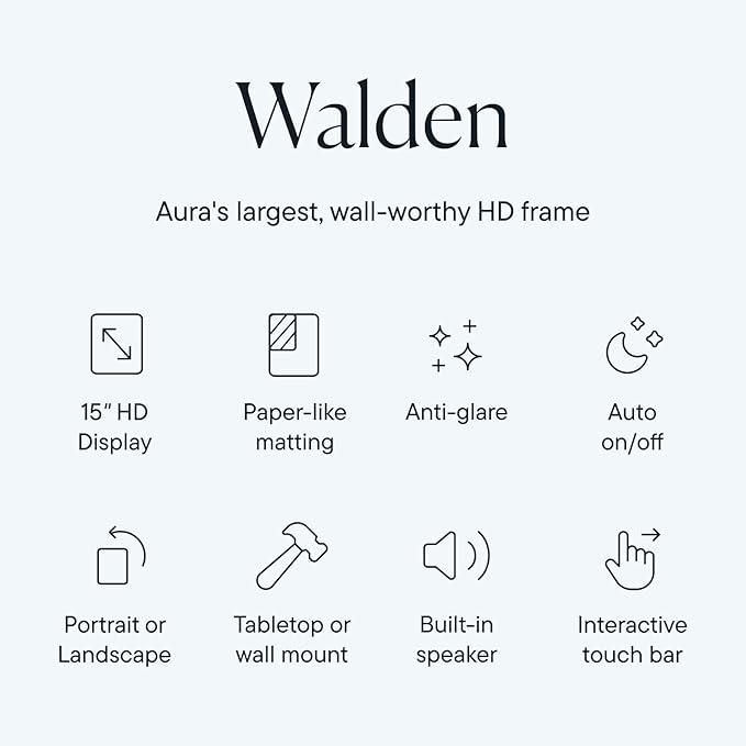 Aura Walden 15" WiFi Digital Picture Frame | Wirecutter's Best Digital Frame - Image 2