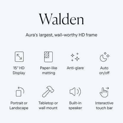 Aura Walden 15" WiFi Digital Picture Frame | Wirecutter's Best Digital Frame - Image 2