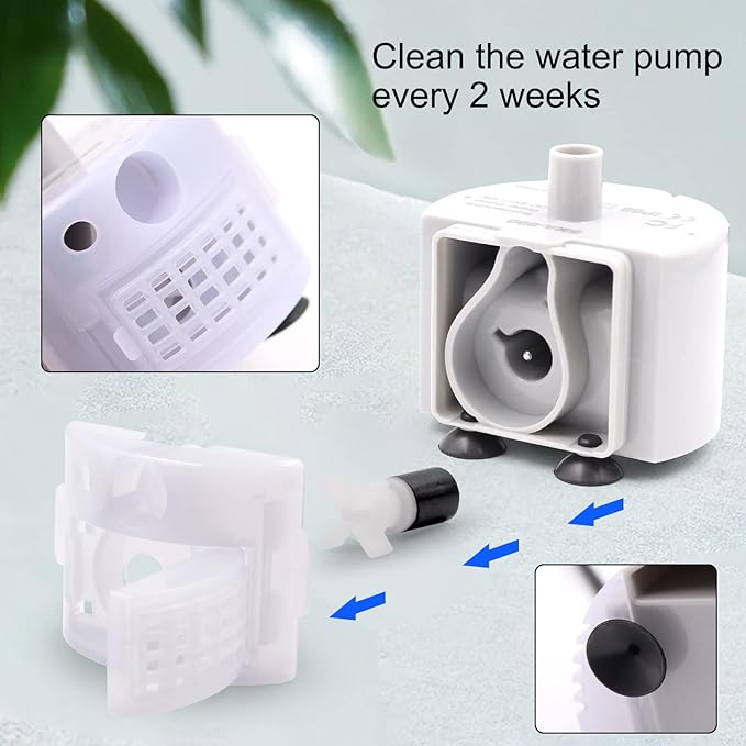 Cat Water Fountain Pump for 3.2L/108oz Stainless Steel Cat Water Fountain and - Image 6