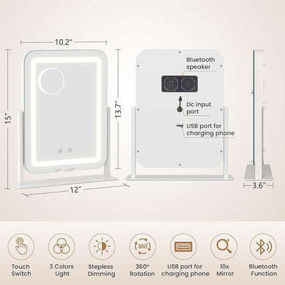 Dripex 3-in-1 Lighted Vanity Mirror - Image 2