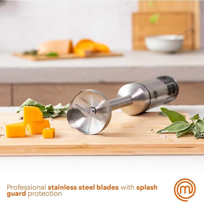 MasterChef Immersion Blender Handheld, Stainless Steel Hand Held Blending Stick - Image 2