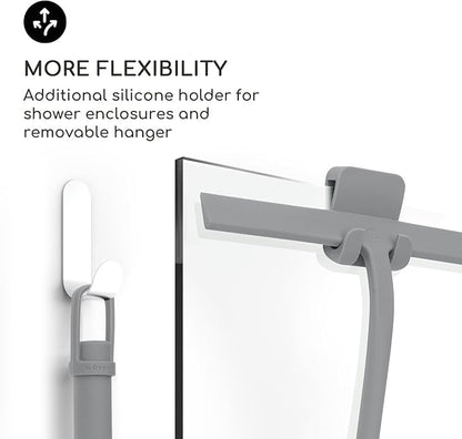 GÜTEWERK Shower Squeegee for Glass Doors, Silicone Window Squeegee, Bathroom - Image 5