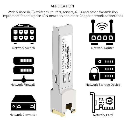 OPSTRAN 10/100/1000BASE-T SFP RJ45 Copper Transceiver Module Compatible - Image 5
