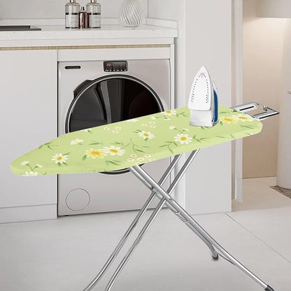 ZCFYGDX Fresh White Daisy Print Ironing Board Cover, Resist Scorching & Staining - Image 2
