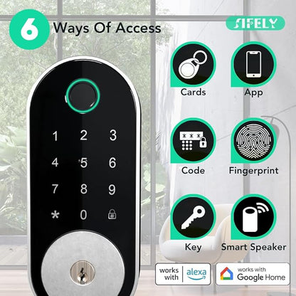 Built-in WiFi Fingerprint Smart Deadbolt - Image 2