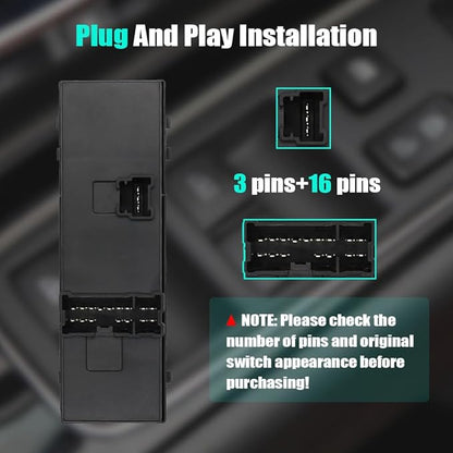 Master Power Door Lock Window Control Switch - Image 3