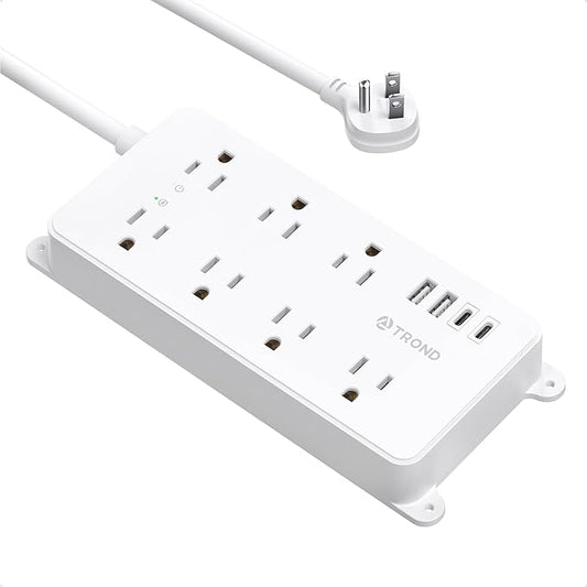 TROND Power Strip Surge Protector, 7 Widely Spaced Outlets by TRONDOfficial