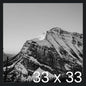 Frame It Easy 33 x 33 Black Wood Frame by FrameItEasy
