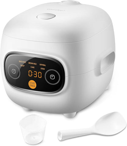 COMFEE' Mini Rice Cooker 4 Cups Cooked/2 Cups Uncooked, Portable Non-Stick rice by COMFEE