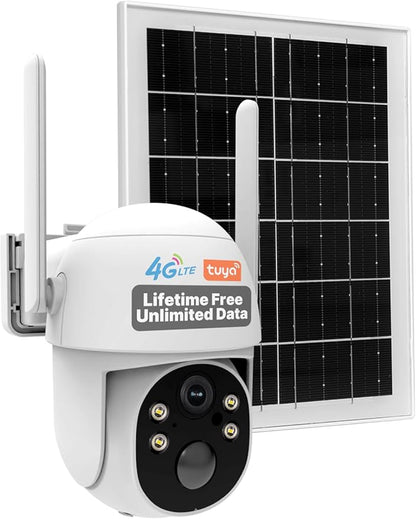 MOES 4G LTE Cellular Solar Security Camera, Lifetime Free Unlimited Data 2K by MOES